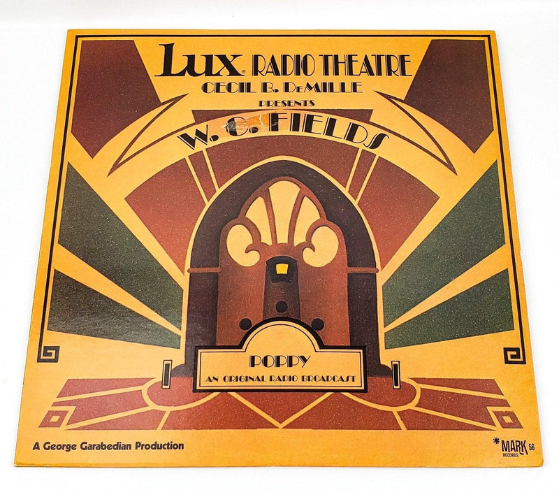 W.C. Fields Lux Radio Theatre Presents Poppy Record 33 RPM LP 595 Mark 56 1973 1
