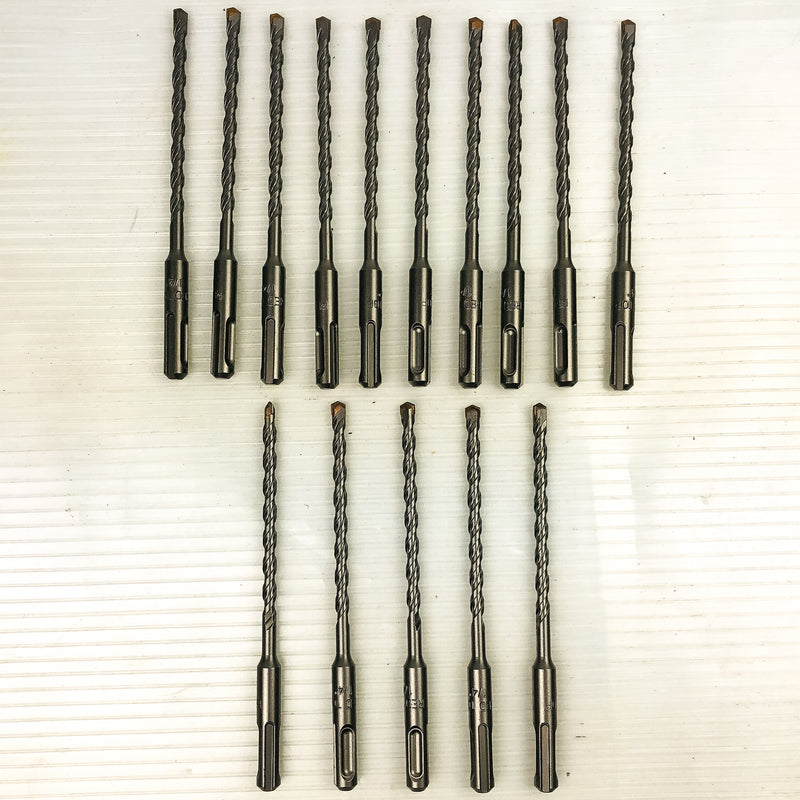 15pk Rotary Hammer Drill Bit 1/4"x6" SDS Plus Carbide Tipped 3.75" LOC Concrete