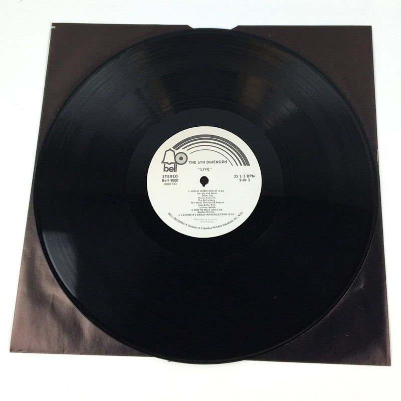 The 5th Dimension Live !! Record 33 RPM Double LP Bell 1971 Die Cut Gatefold 8