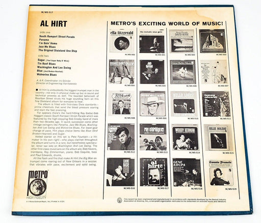 Al Hirt Al Hirt Record LP M-517 Metro 1965 2