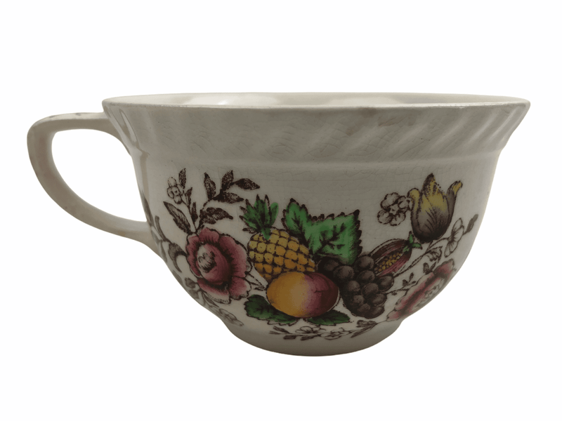 Johnson Bros Windsor Ware Pomona Tea Cup Brown Basket England Vintage 1