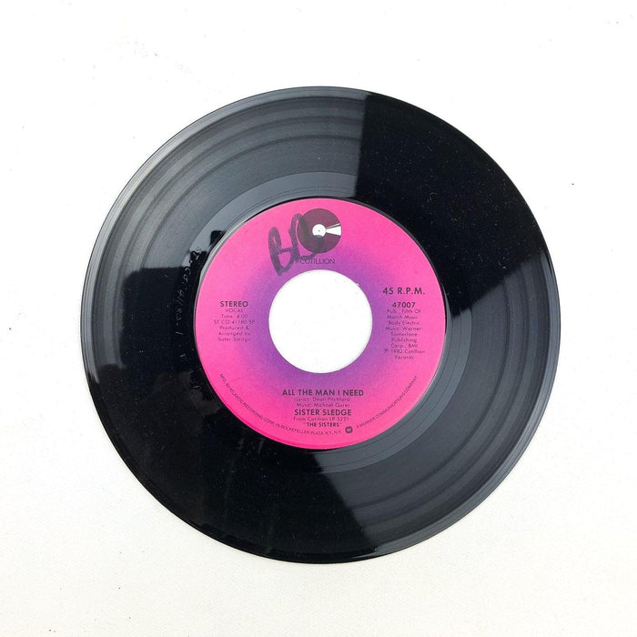 Sister Sledge All the Man I Need / Lightfootin' 45 RPM 7" Single Cotillion 1982 3