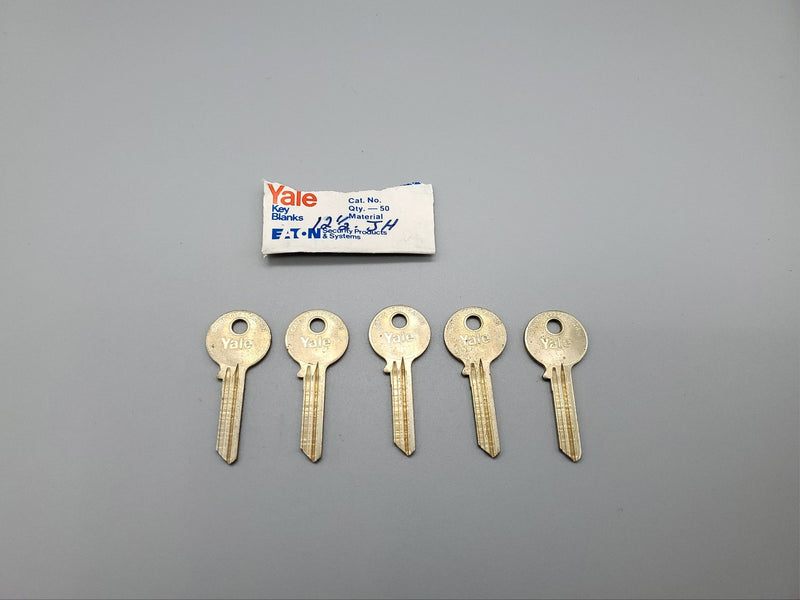 5x Yale RN12 1/2 Key Blanks JH Keyway Nickel Silver 6 Pin NOS 3