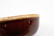 Vintage McCoy: Decorative Drip Stoneware - USA Cup & Small Crock, Brown & Cream 7