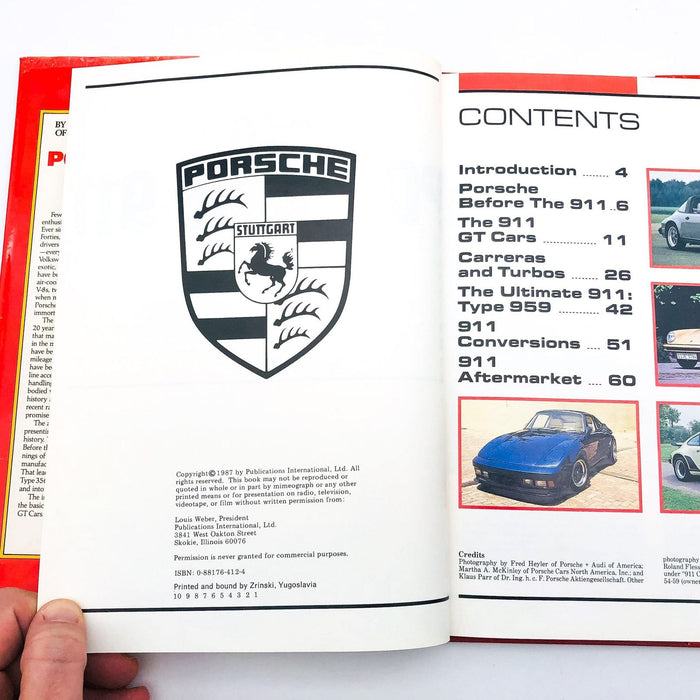 Porsche 911 HC Consumer Guide Editors 1987 1st Edition History Best Loved Model 8