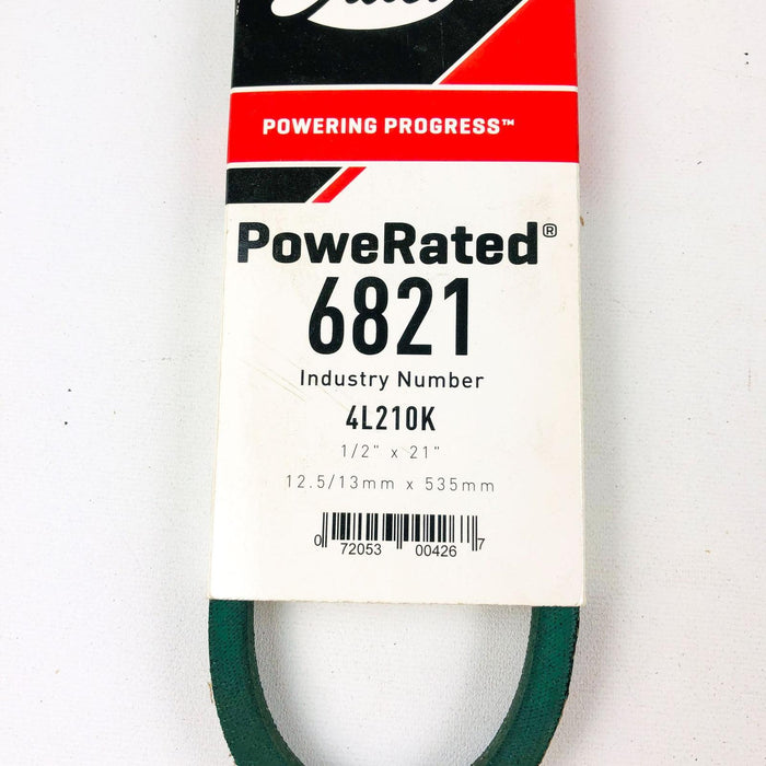 Gates Powerated 6821 1/2 x 21 Lawn Mower V Belt 4L210K New Old Stock NOS