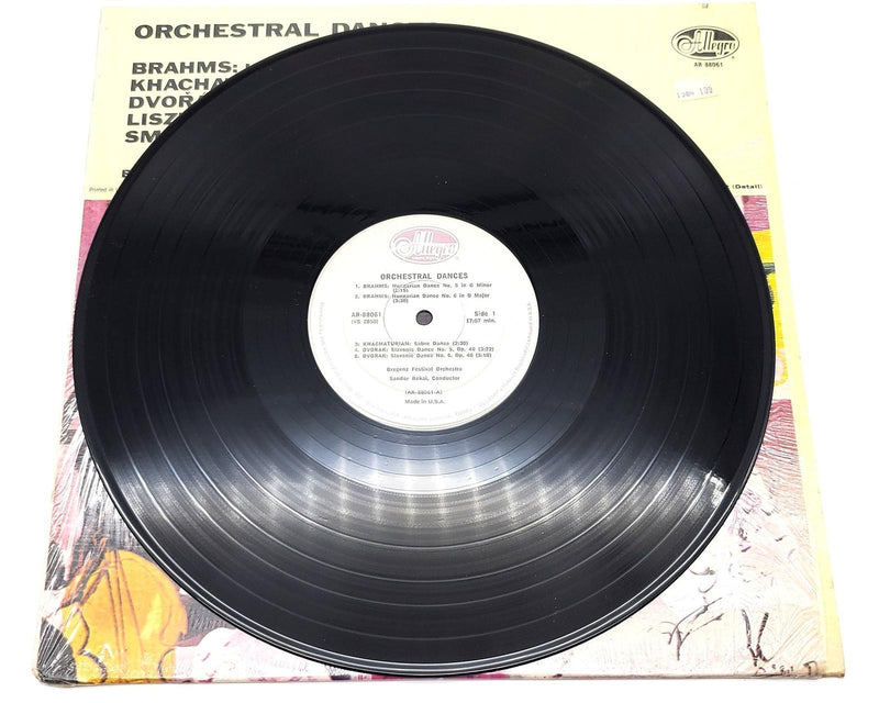 Johannes Brahms Orchestral Dances Hungarian, Dvorak 33 RPM LP Record Allegro 5