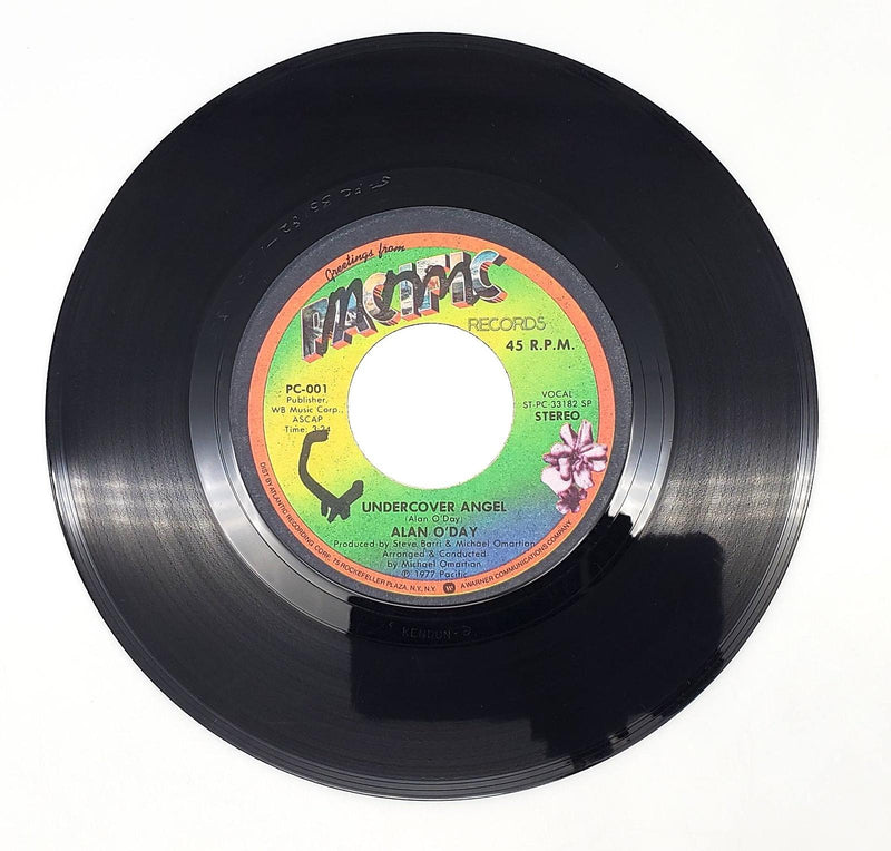 Alan O'Day Undercover Angel 45 RPM Single Record Pacific Records 1977 PC-001 1