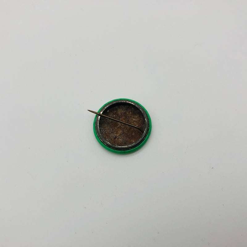 Vintage Re-Elect McGowan Prosecutor Button Pin .75" Irish Ireland Green Clover