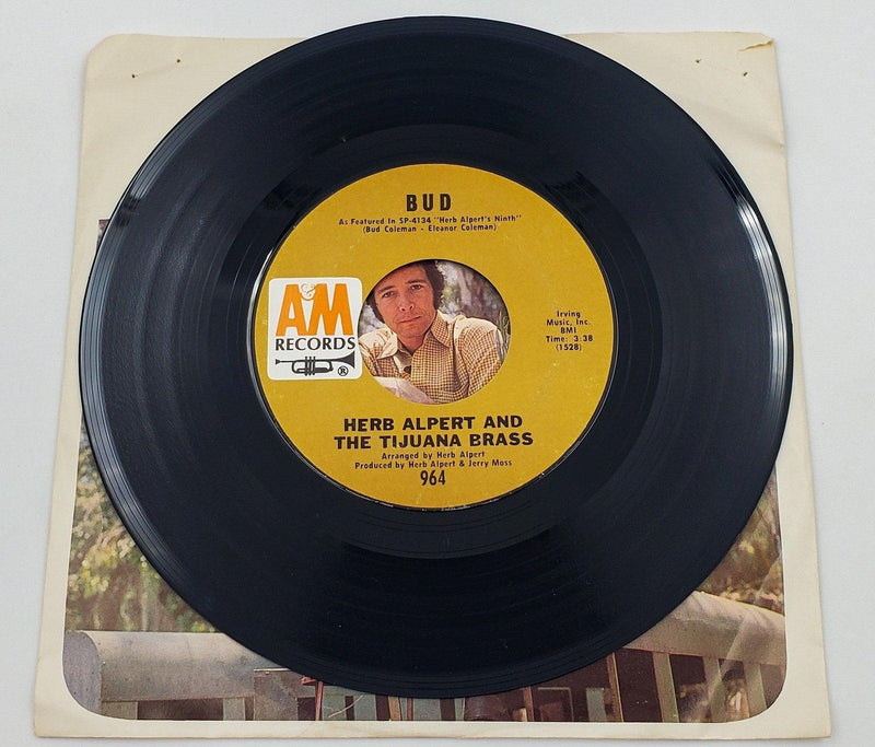 Herb Alpert To Wait For Love / Bud 45 RPM Single Record A&M 1968 964 4
