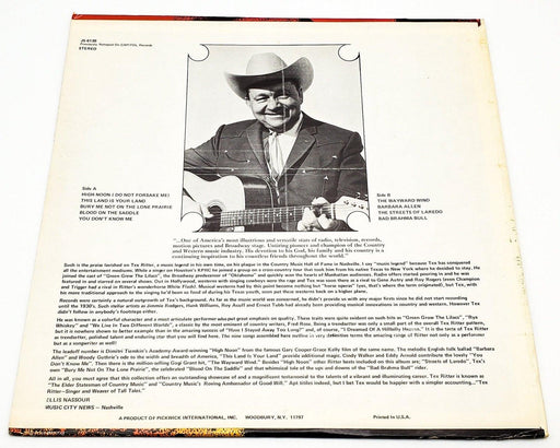 Tex Ritter High Noon 33 RPM LP Record Pickwick International 1974 JS 6138 2