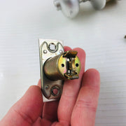 Arrow 157 Bedroom Door Knob Privacy Lockset Tudor Aluminum 2-3/8 ASA Missing 7