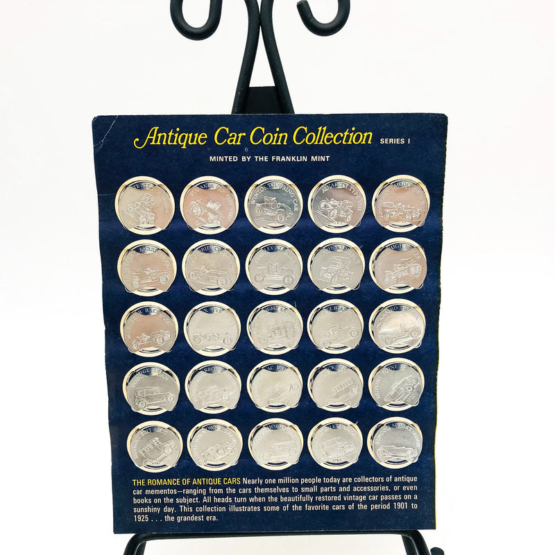 Sunoco Aluminum Antique Car Coin Collection Series 1 Franklin Mint 1901-1925