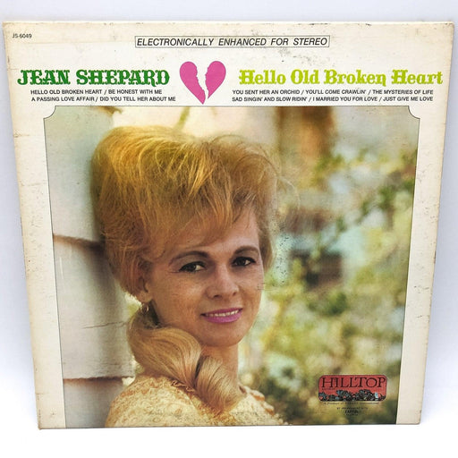 Jean Shepard Hello Old Broken Heart Record 33 LP JS-6049 Hilltop Records 1967 1