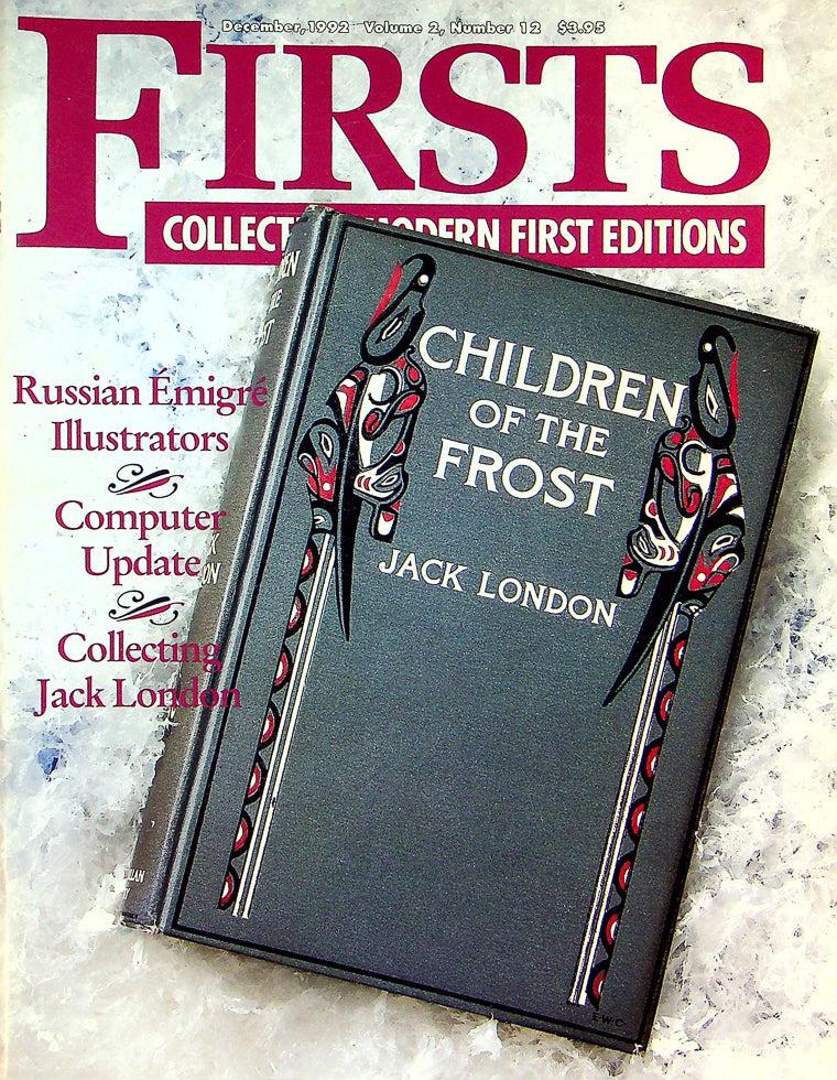 Firsts Magazine December 1992 Vol 2 No 12 Collecting Jack London 1