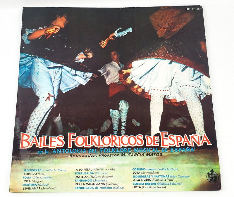 Bailes Folklóricos de Espańa Record 33 RPM LP HH 10-113 Hispavox 1