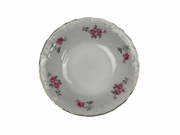 Winterling Pink Roses Small Soup Bowl Dessert Bavaria Germany Gold Accents 2