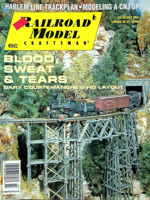 Railroad Model Craftsman Magazine July 2001 Vol 70 No 2 Gary Courtmanche's HO