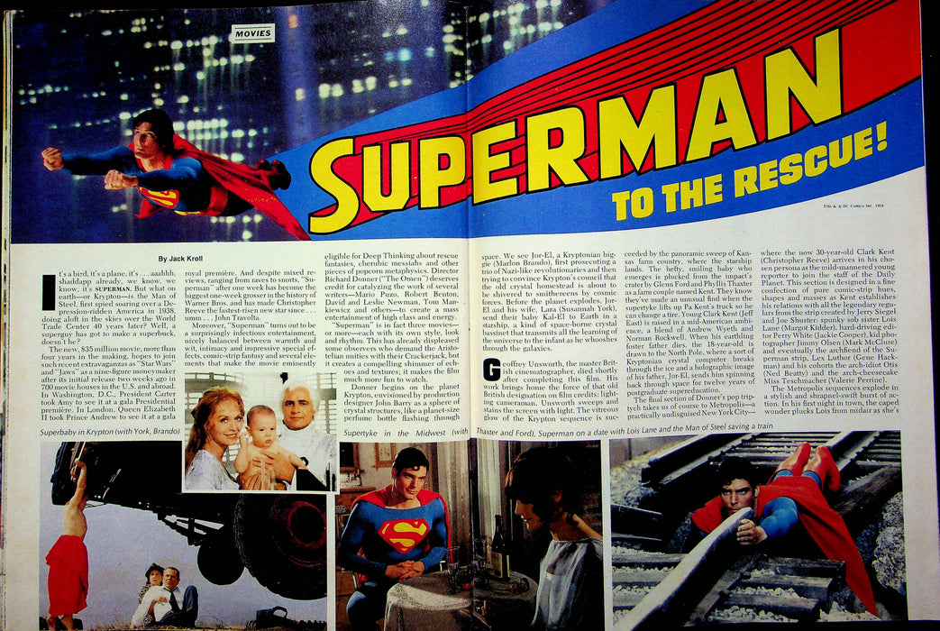 Newsweek Magazine Jan 1 1979 Christopher Reeve Clark Kent Superman To The Rescue 3