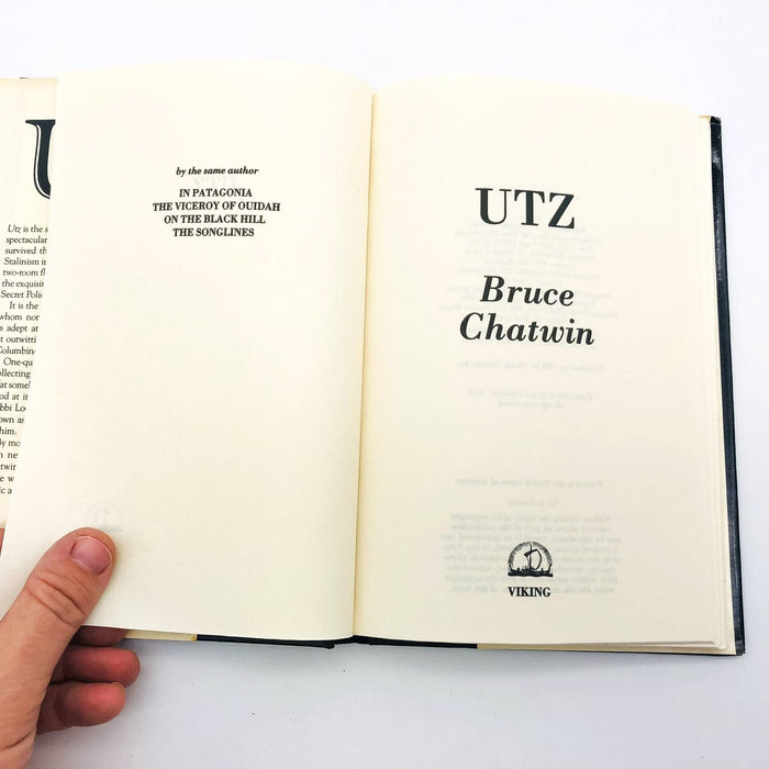 Utz Hardcover Bruce Chatwin 1989 Porcelain Figurines Obsession Book Club Edition 7