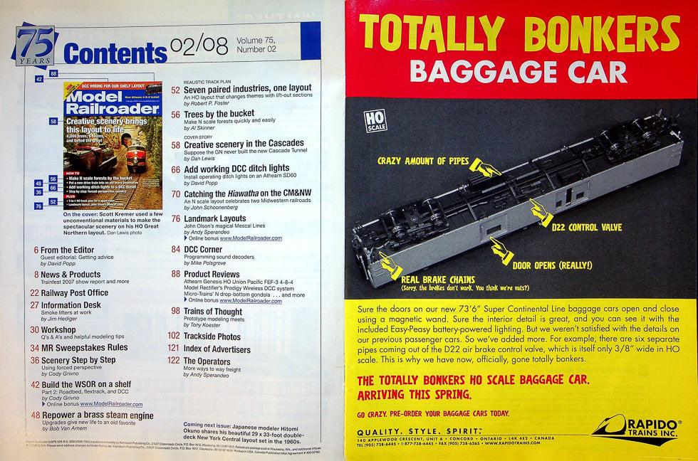 Model Railroader Magazine February 2007 Vol 74 No 2 Plenty Of Operation