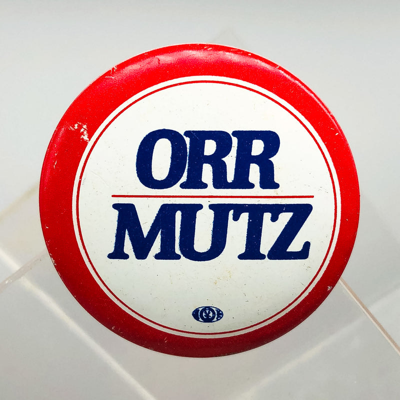 Orr Mutz Political Button 1.5" Indiana Governor Campaign Robert Bob Vintage 4