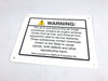 California Prop 65 Jet Engine Exhaust Fumes Airplane Air Warning Sign 11"x8.5" 2
