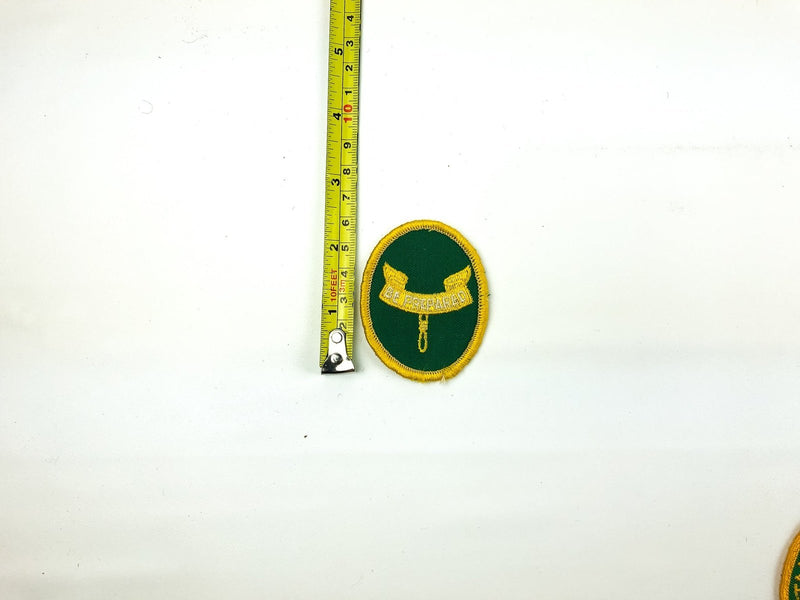 Vintage Be Prepared Boy Scouts Patch Emblem Oval Green Embroidered Words on Wing 3