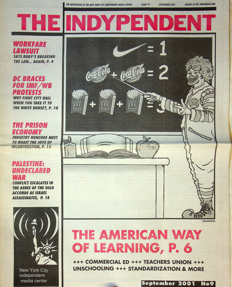 The Indypendent NYC 2001 No. 9 Commercial Education, Prison Economy