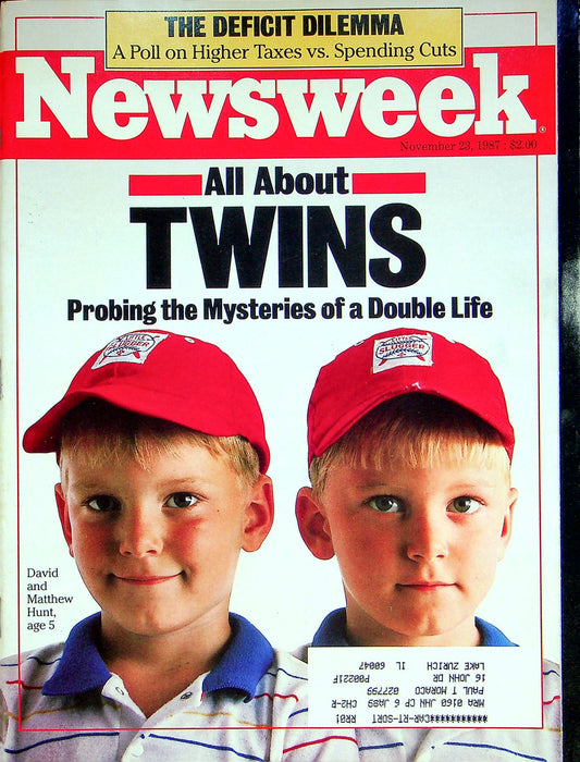 Newsweek Magazine November 23 1987 Mystery Of Twins Twinsburg Ohio Twin Day