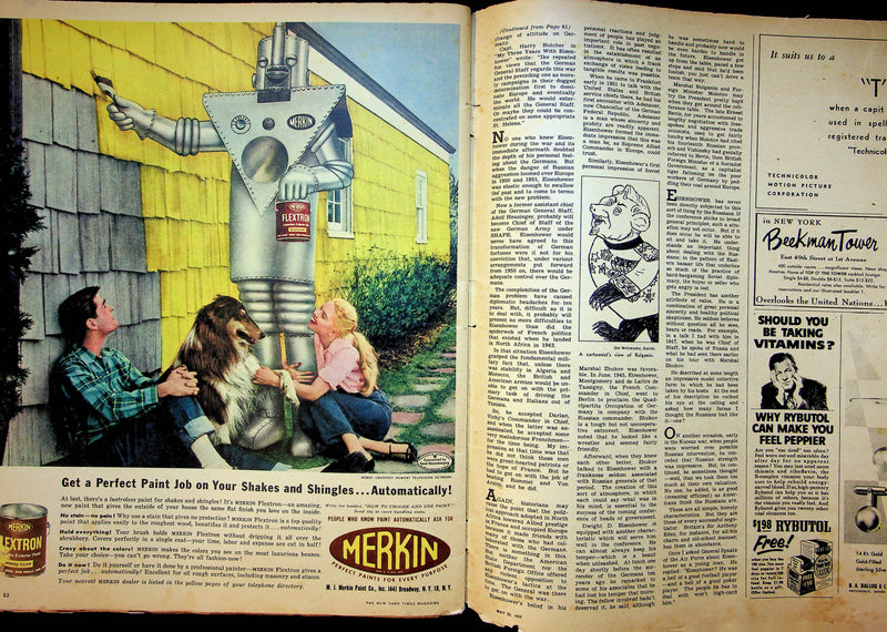 New York Times Magazine May 1955 Yugoslavia Communism Philip Morris Cigarette Ad 6