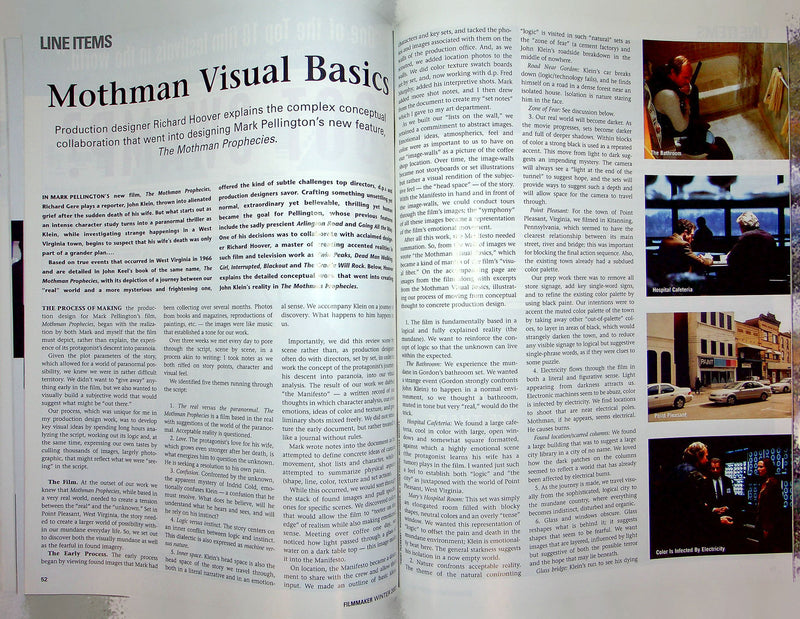 Filmmaker Magazine Winter 2002 India Bollywood Mira Nair Monsoon Wedding