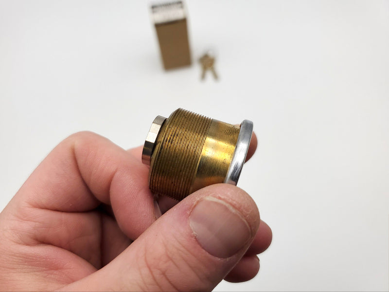 Schlage Mortise Lock Cylinder 26-072 E Keyway Satin Chrome 1" Length NOS