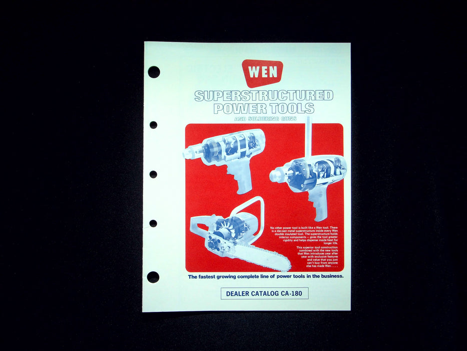 WEN Products Power Tools Brochures Hobby Center Kit, Taskforce & Superstructured