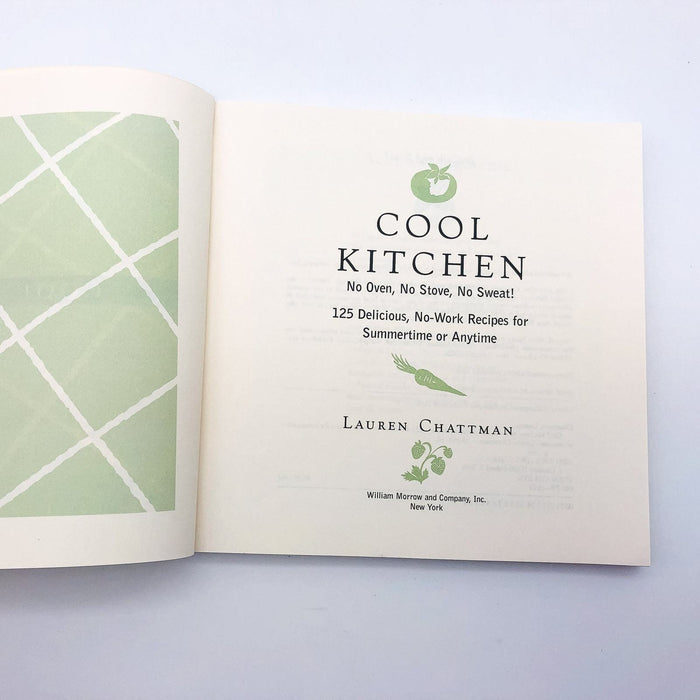 Cool Kitchen Paperback Lauren Chattman 2000 Cookery Cold Dishes 1st Paperback 6