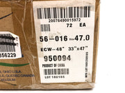 Ansell Chemical Resistant Bib Die Cut Apron 47"x33" White Vinyl 56-016 12pk 3