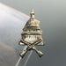 Infantry Lapel Pin Badge Washington DC Capitol Building Crossed Riffles Tin 1