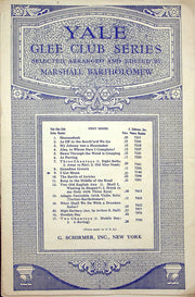 Sheet Music Yale Glee Club Series I Got Shoes 1927 Marshall Bartholomew Cpy 2 1
