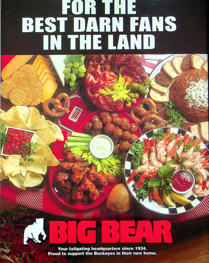 Ohio State Buckeye Football Program Nov 10 2001 Vs. Purdue Boilermakers J Wells