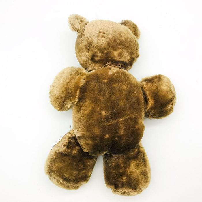 Vintage Brown Teddy Bear Plush Stuffed Button Eyes No Tag 16x13 Inches