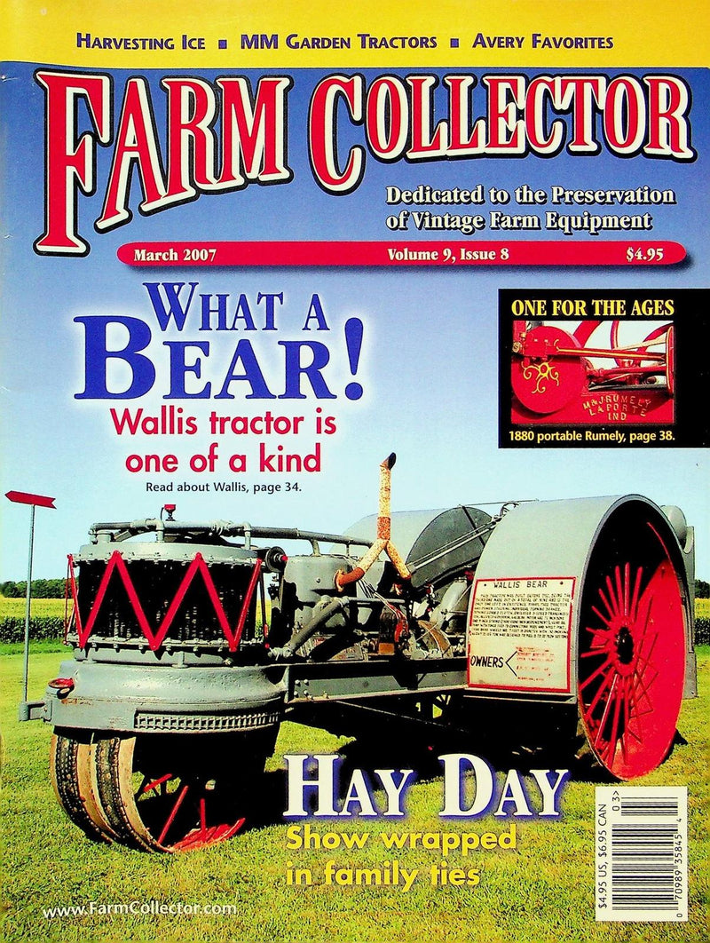 Farm Collector Magazine March 2007 Vol 9 # 8 New Hampshire Hay Day