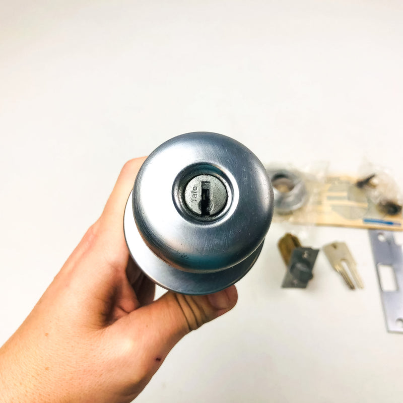 Yale Classroom Utility Closet Lockset LFD5235 Litchfield 26D Satin Chrome NOS