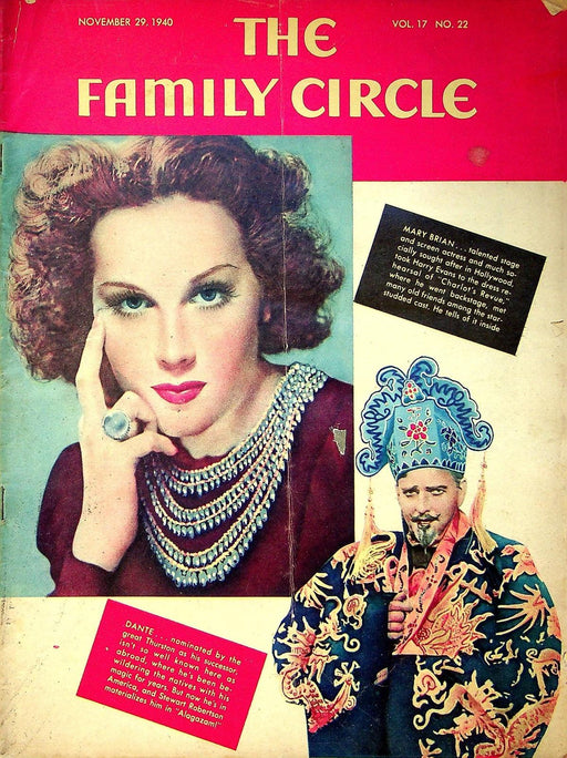 The Family Circle Magazine November 29 1940 Mary Brian, Dante 1