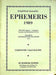 Simplified Scientific Ephemeris Computer Calculated Daily Aspects, Lon & Lat 1