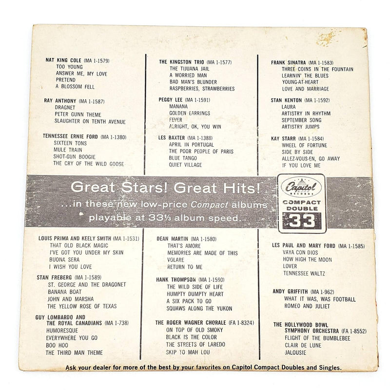 Guy Lombardo And His Royal Canadians 33 ⅓ RPM EP Record Capitol Records 1961 2