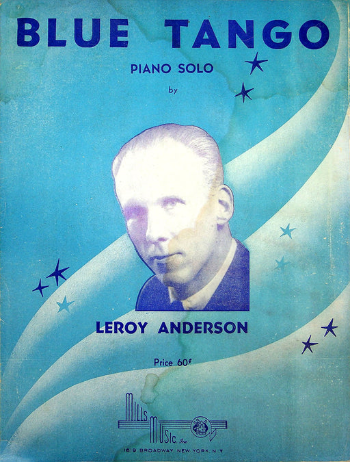 Sheet Music Blue Tango Leroy Anderson 1951 Dance Piano Solo Song 1