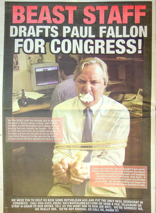 The Beast Newspaper 2004 # 52 2 Party System Declares Victory