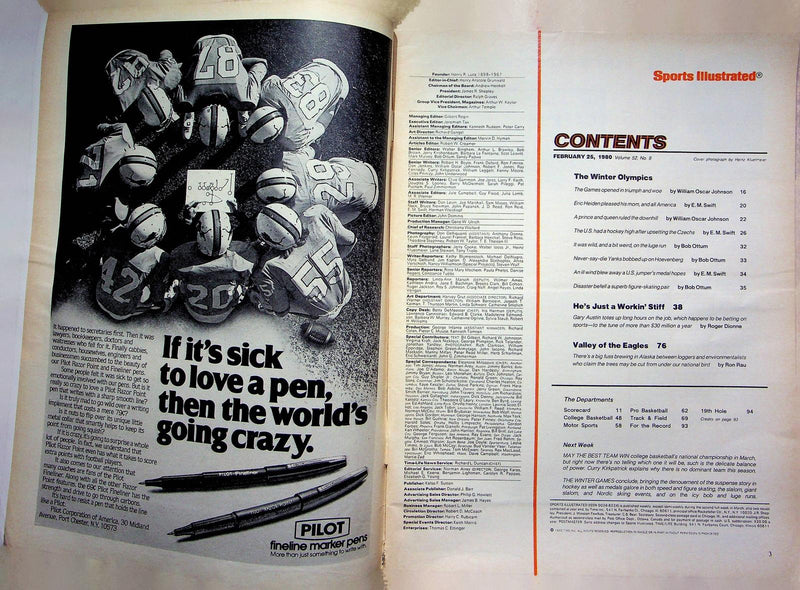 Sports Illustrated Magazine Feb 25 1980 Eric Heiden Golden Boy Winter Olympics