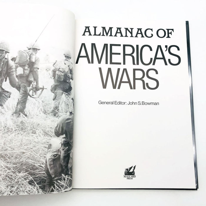 Almanac Of Americas Wars Hardcover John Bowman 1990 1st Edition Civil WW1 WW2 6