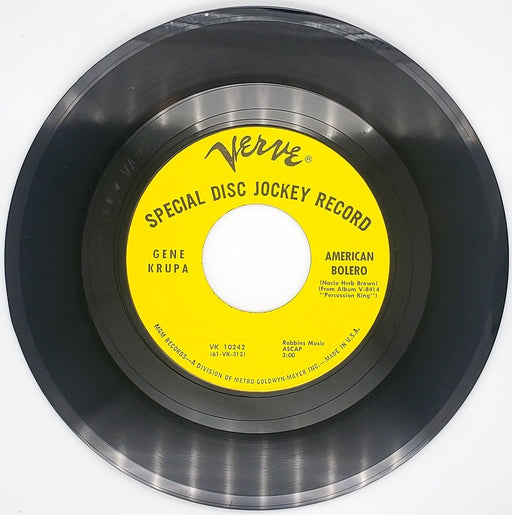 Gene Krupa American Bolero Record 45 RPM Single Verve 1961 Promo 1